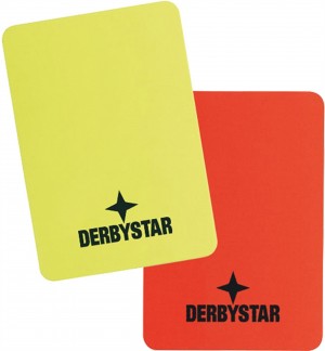 Schiedsrichter Karten-Set rot/gelb Derbystar