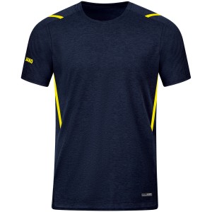 Jako Herren Sportshirt T-Shirt Challenge marine meliert/neongelb 6121